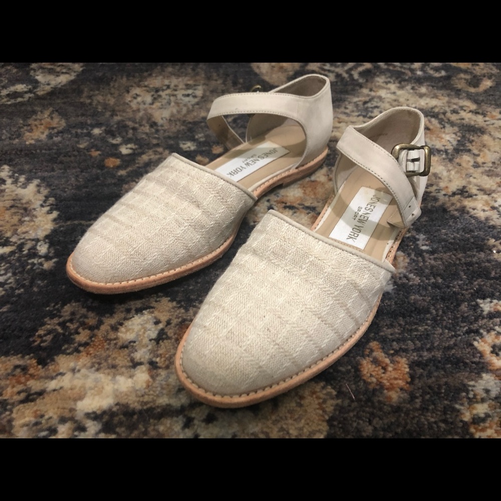 Nubuck Leather Mary Jane Sandal Flats